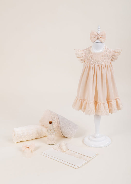 Set Botez Amelia 2 Piese Rochita si Trusou Personalizat AnneBebe