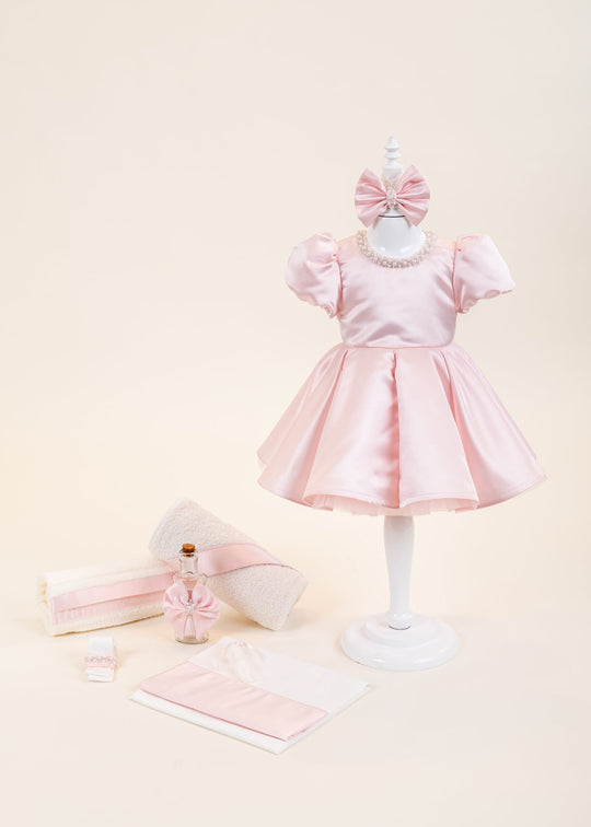 Set Botez Catalina 2 Piese, Rochita si Trusou Personalizat AnneBebe