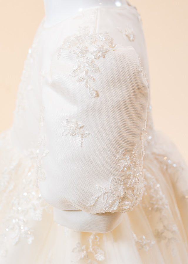 Set Botez Anais 3 Piese,  Rochie, Trusou si Lumanare Personalizat Botez AnneBebe