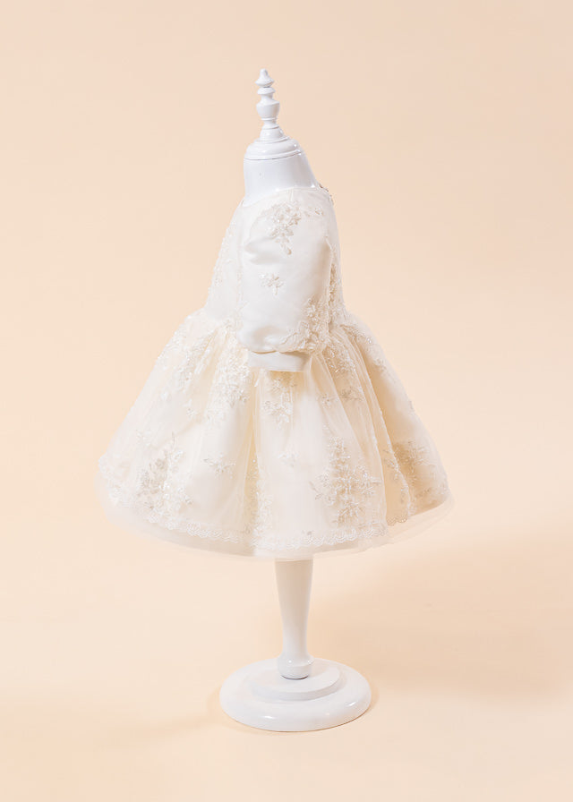 Set Botez Anais 3 Piese,  Rochie, Trusou si Lumanare Personalizat Botez AnneBebe