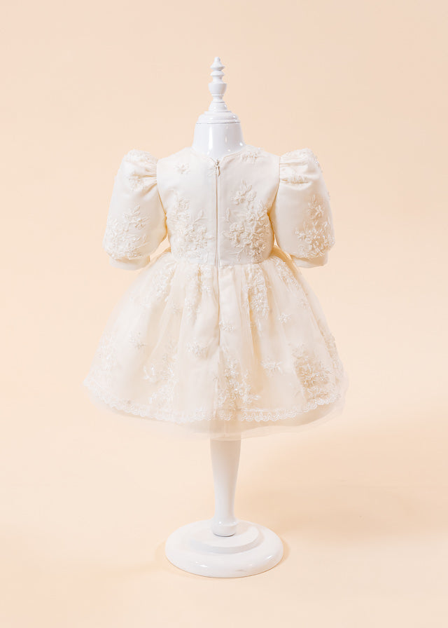 Set Botez Anais 3 Piese,  Rochie, Trusou si Lumanare Personalizat Botez AnneBebe