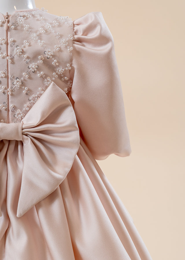 Set Botez Patricia 3 Piese, Rochie, Trusou si Lumanare Personalizat Botez AnneBebe