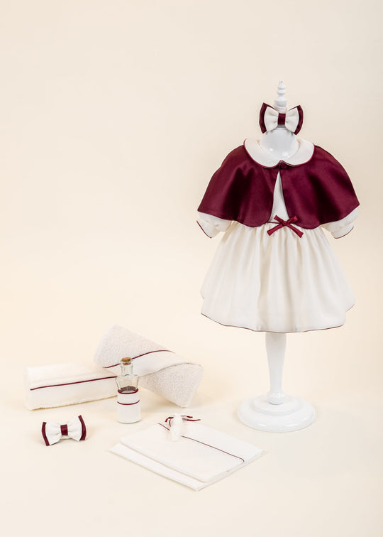 Set Botez Teira 2 Piese, Rochita si Trusou Personalizat AnneBebe