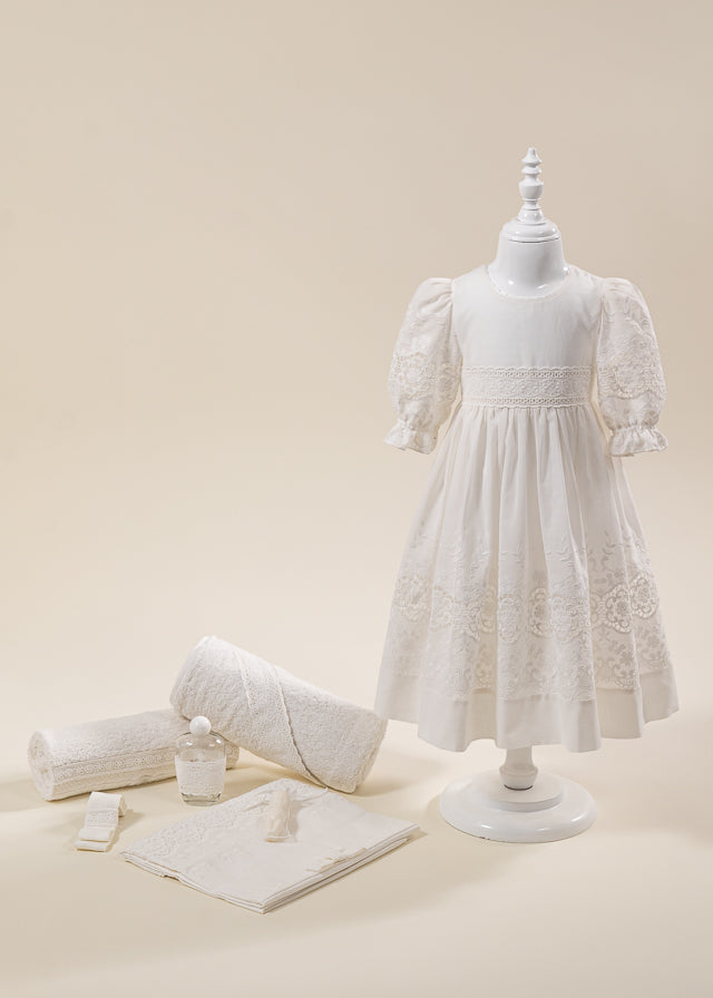 Set Botez Maria 2 Piese Rochie si Trusou Personalizat AnneBebe