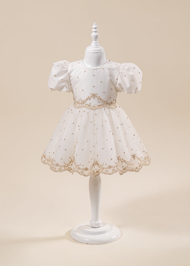 Set Botez Danielle 2 Piese Rochie si Trusou Personalizat AnneBebe