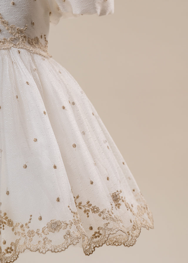 Set Botez Danielle 2 Piese Rochie si Trusou Personalizat AnneBebe