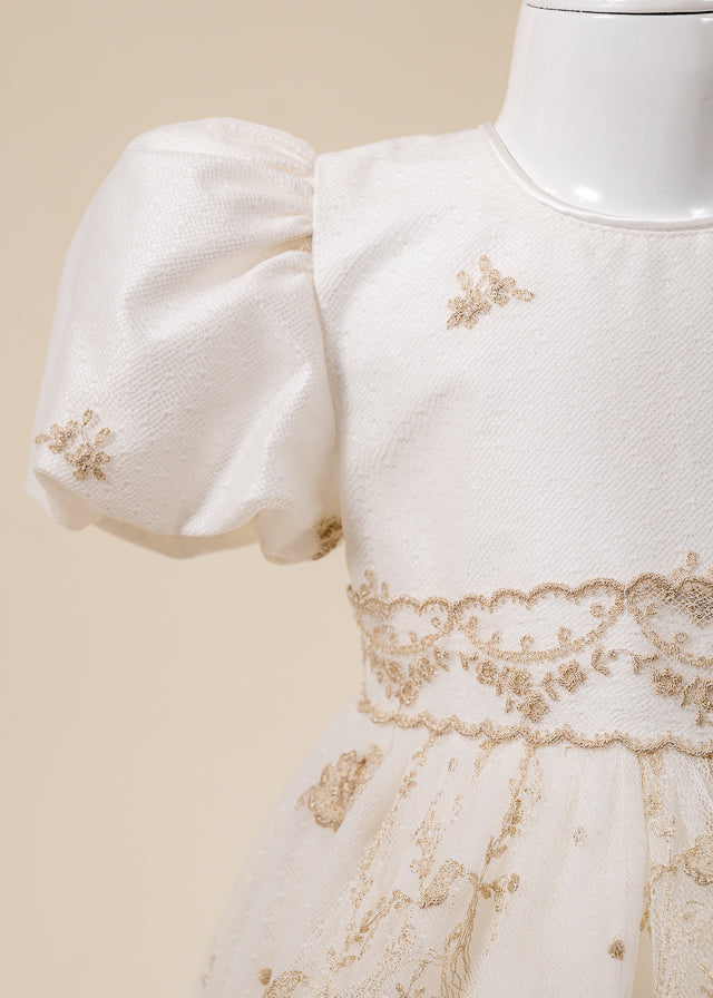 Set Botez  2 Piese Rochie si Trusou Personalizat AnneBebe