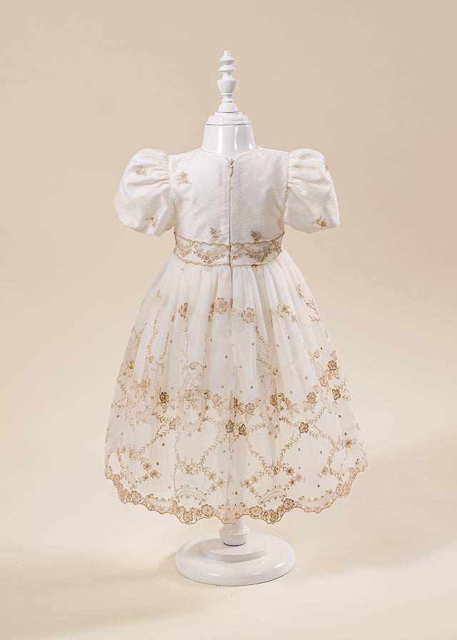 Set Botez  2 Piese Rochie si Trusou Personalizat AnneBebe