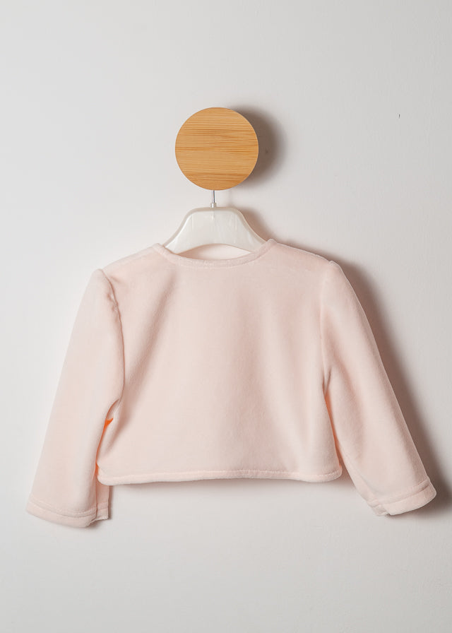 Pink plush bolero Babies Annebebe