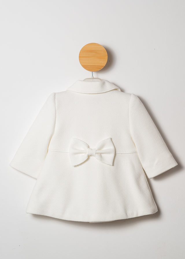 Palton Model Clos Crem Cu Romburi