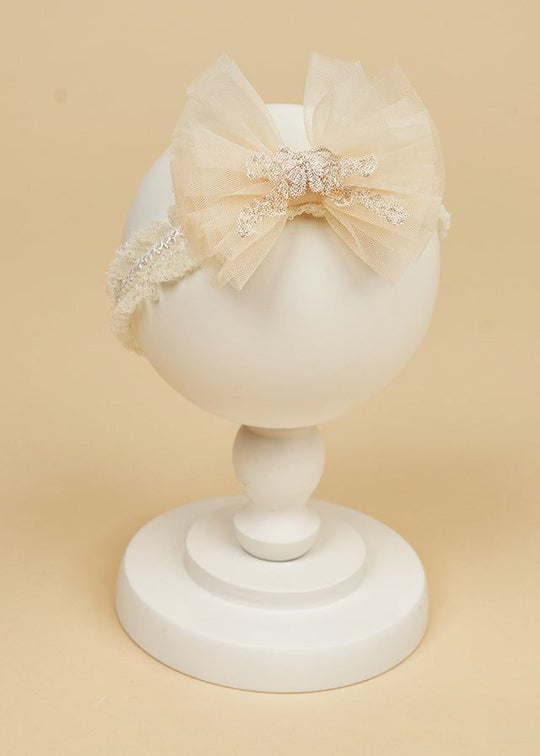 Bentita Cu Funda Tull Cappuccino & Danteluta Decupata Fetite AnneBebe