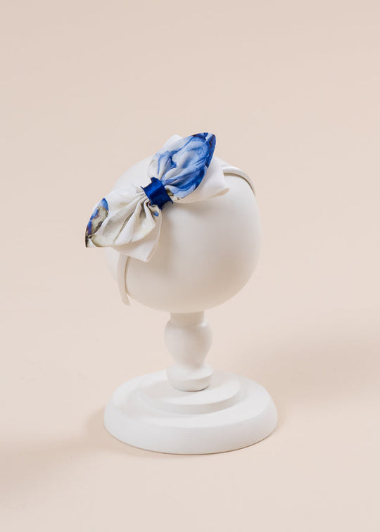 Cordeluta Casual Daniela Cu Funde Flori Albastre