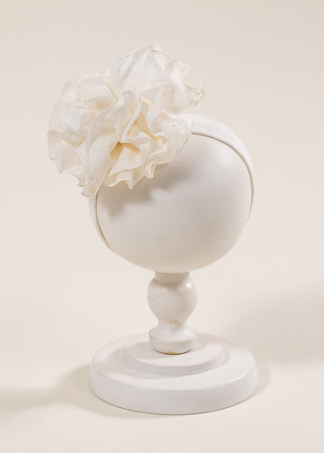 Bentita Stofa Crem Cu Auriu Si Perle AnneBebe