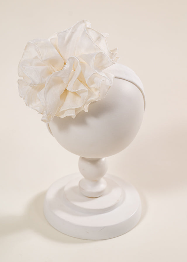 Bentita Stofa Crem Cu Auriu Si Perle AnneBebe