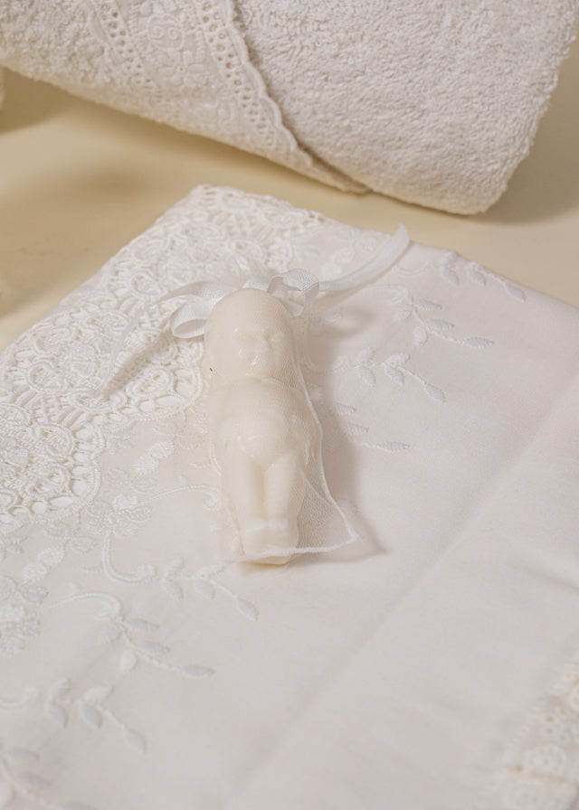 Trusou Maria Crem Dantela Bumbac Brodat AnneBebe