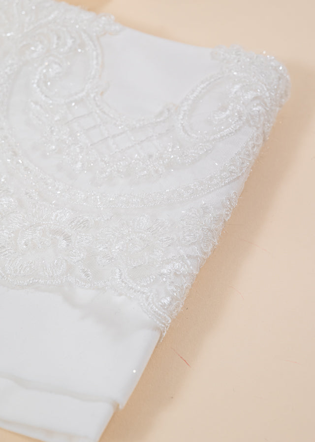 Klara 3 Piece Baptism Set, Dress, Trouser and Candle Personalized Baptism AnneBebe