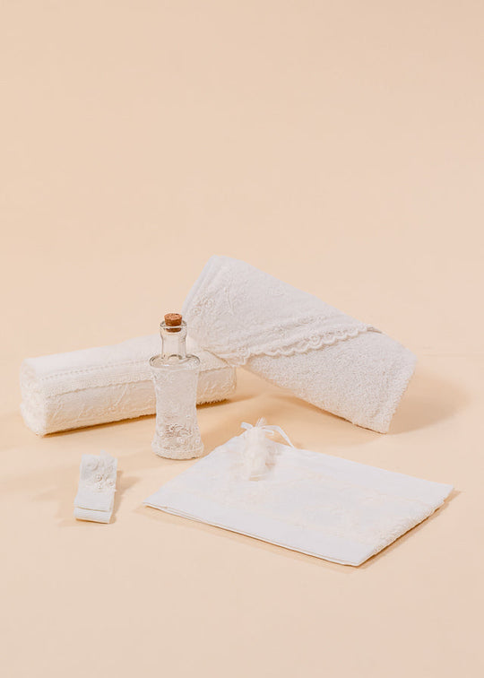 Anemona Cream Lace Cappuccino Briefcase