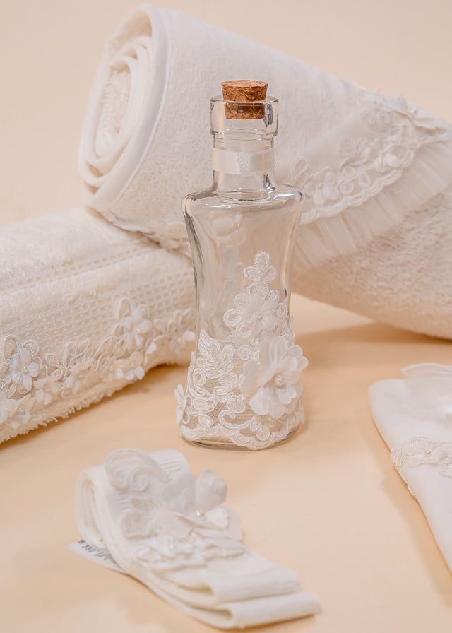 Amira 2 Piece Baptism Set Candle and Personalized Trunk AnneBebe