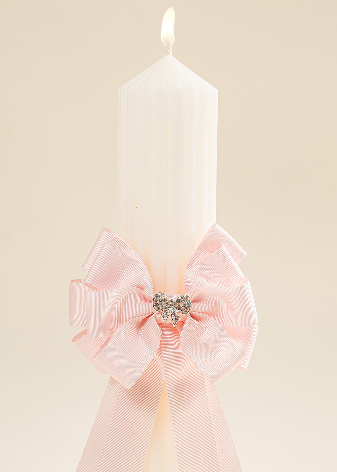 Lumanare Botez Universala Funda Dubla Roz AnneBebe