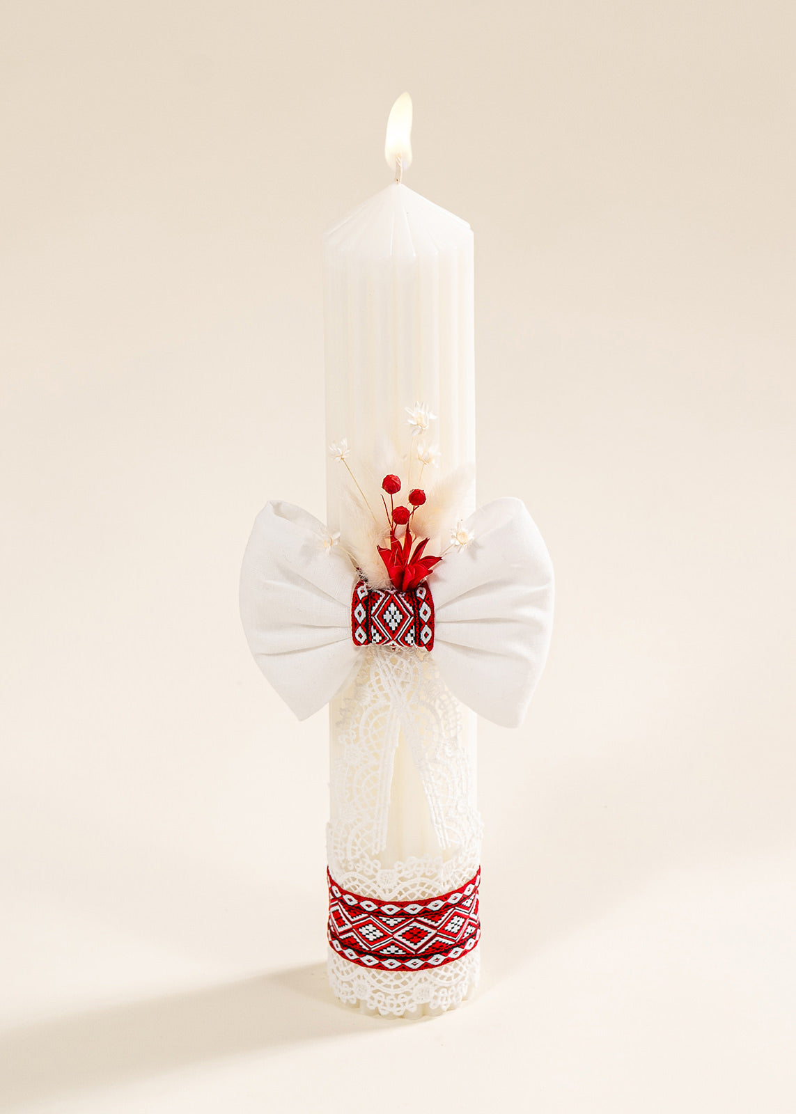 Set Botez Iurie 3 Piese, Costum, Trusou si Lumanare Personalizat Botez AnneBebe