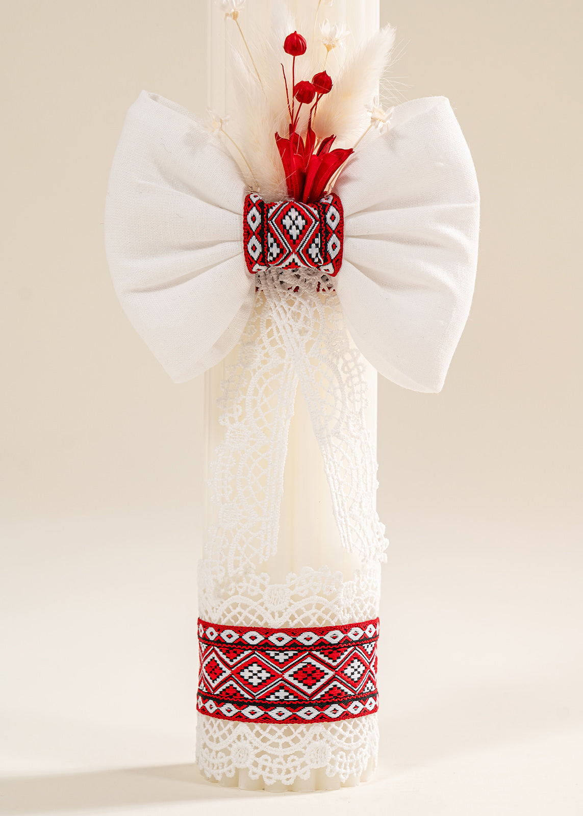 Set Botez Iurie 3 Piese, Costum, Trusou si Lumanare Personalizat Botez AnneBebe