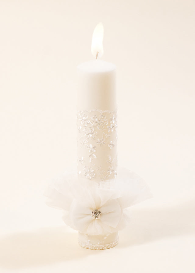 Set Botez Florina 3 Piese Lumanare Trusou si Cufar Personalizate AnneBebe