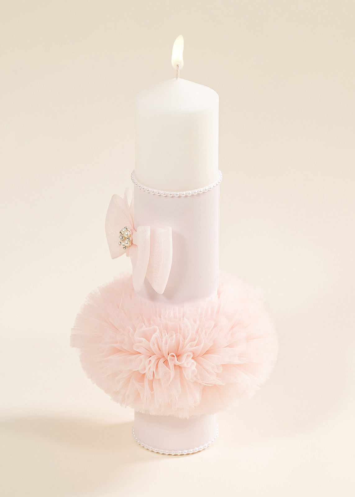 Lumanare Universala Glob Tull Roz AnneBebe