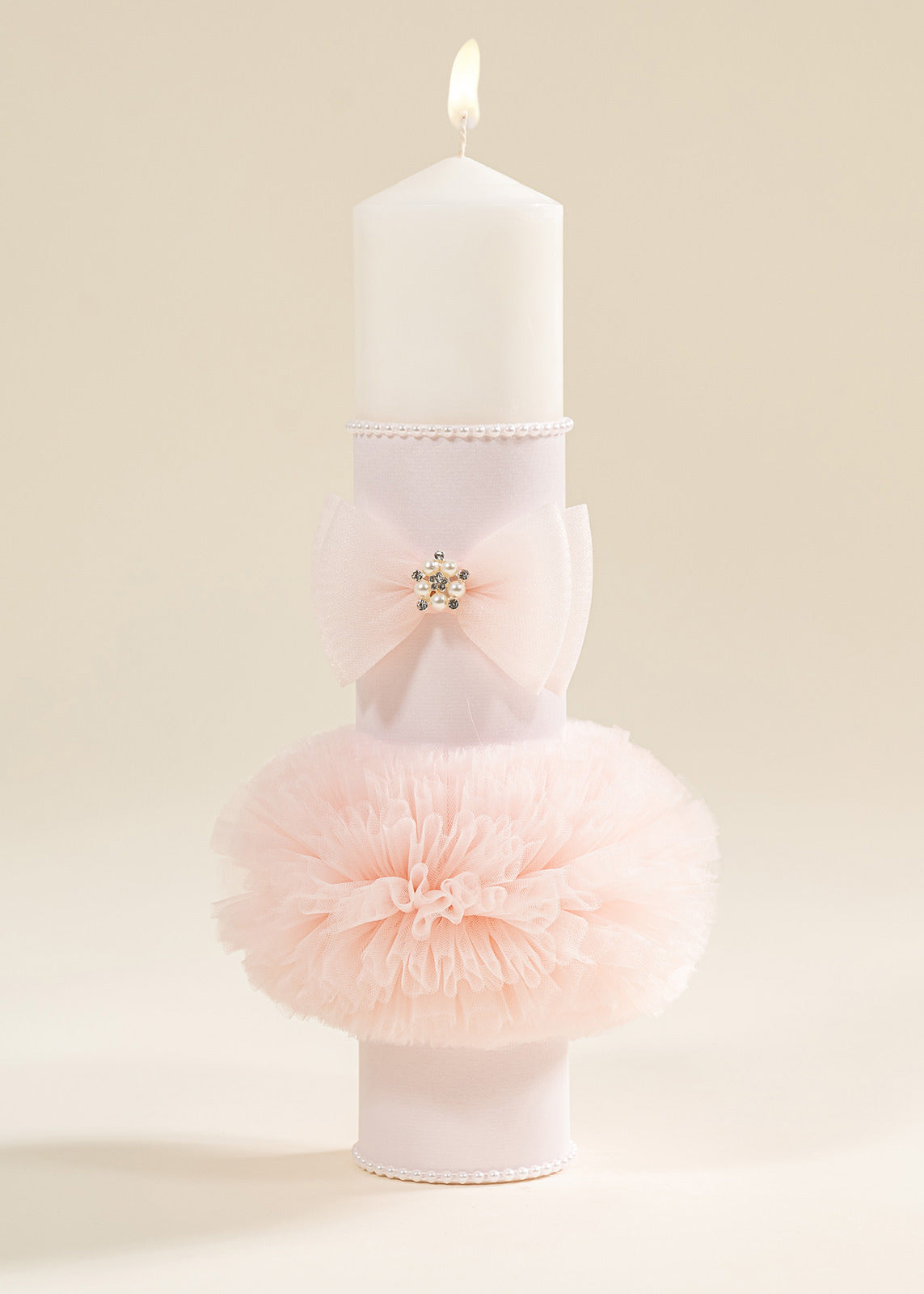 Lumanare Universala Glob Tull Roz AnneBebe