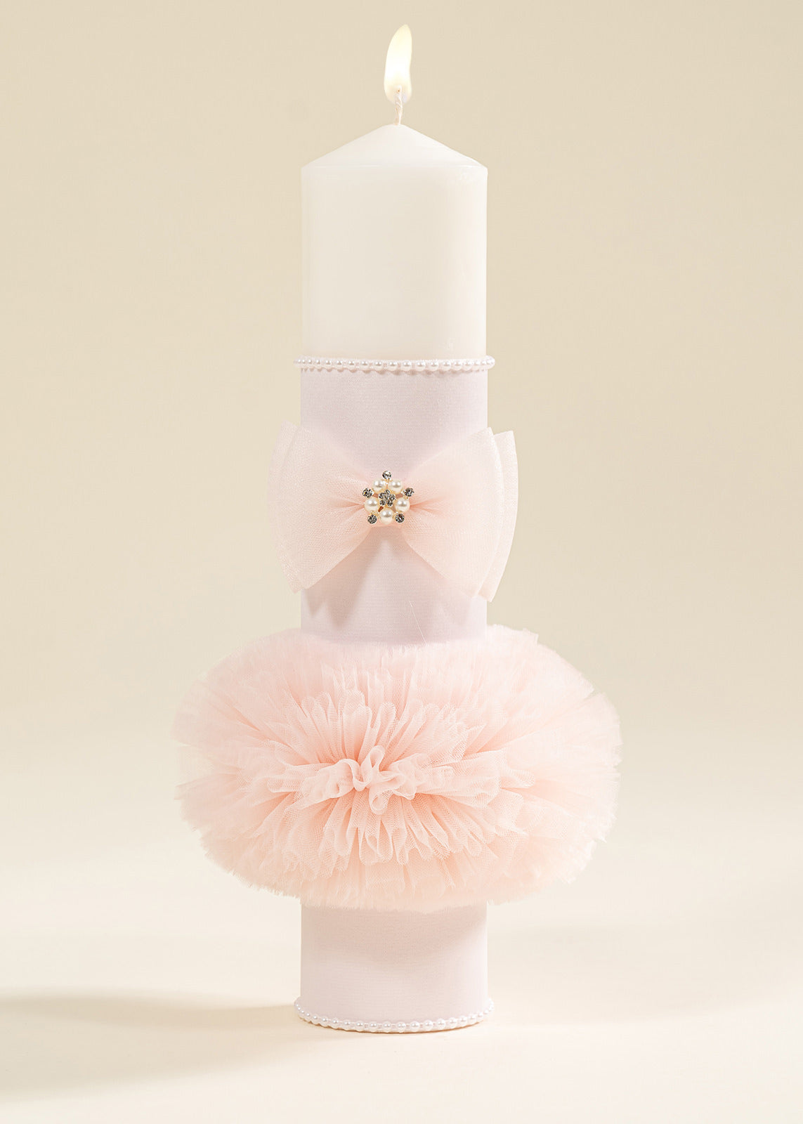 Lumanare Universala Glob Tull Roz AnneBebe