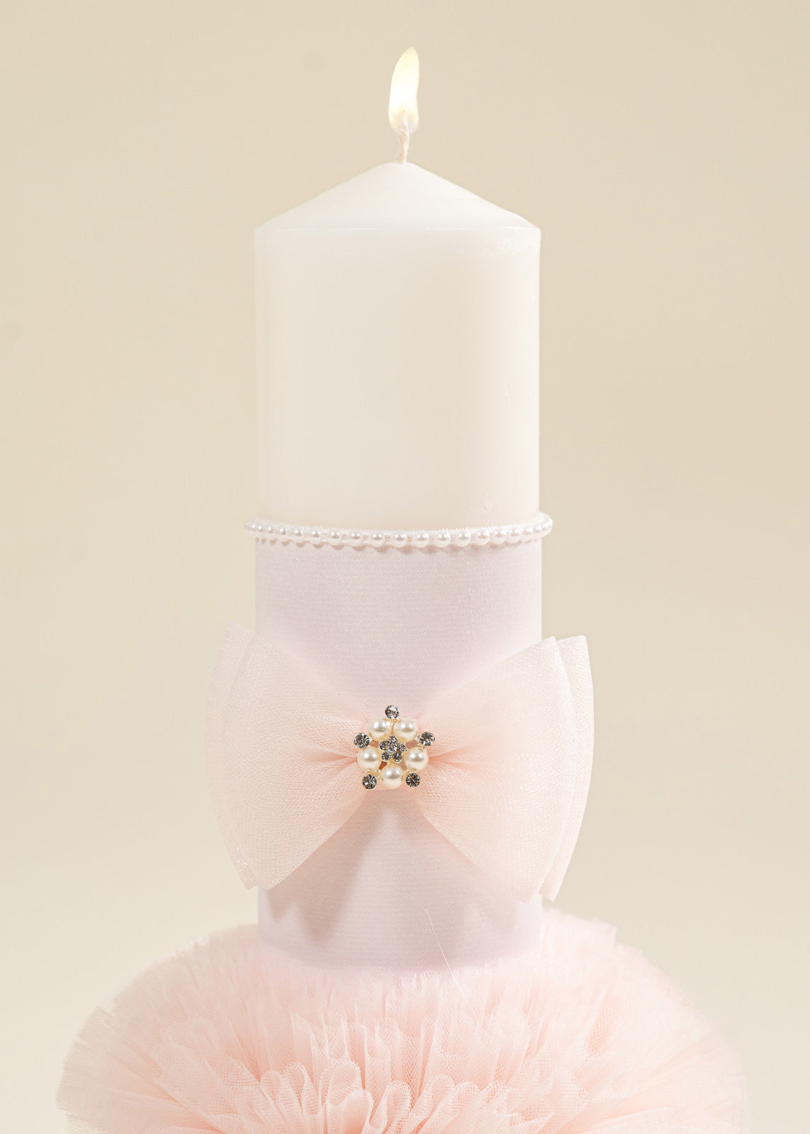 Lumanare Universala Glob Tull Roz AnneBebe