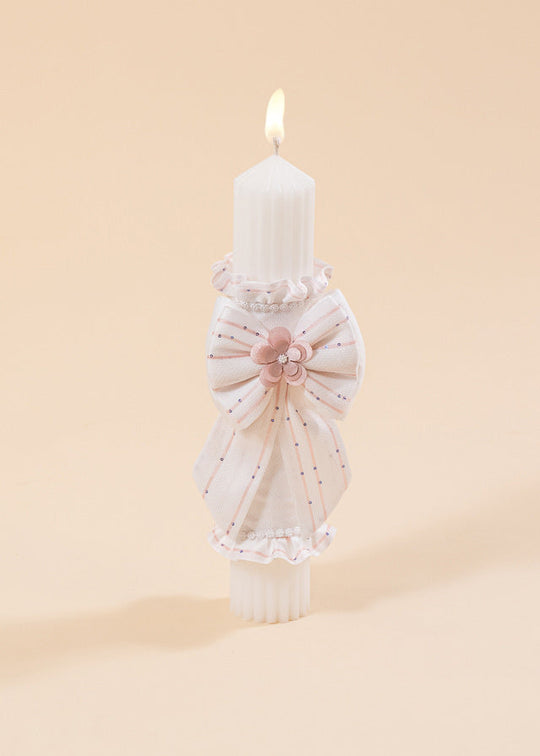 Lumanare Tiffany Funda Crem Dungi Fine AnneBebe