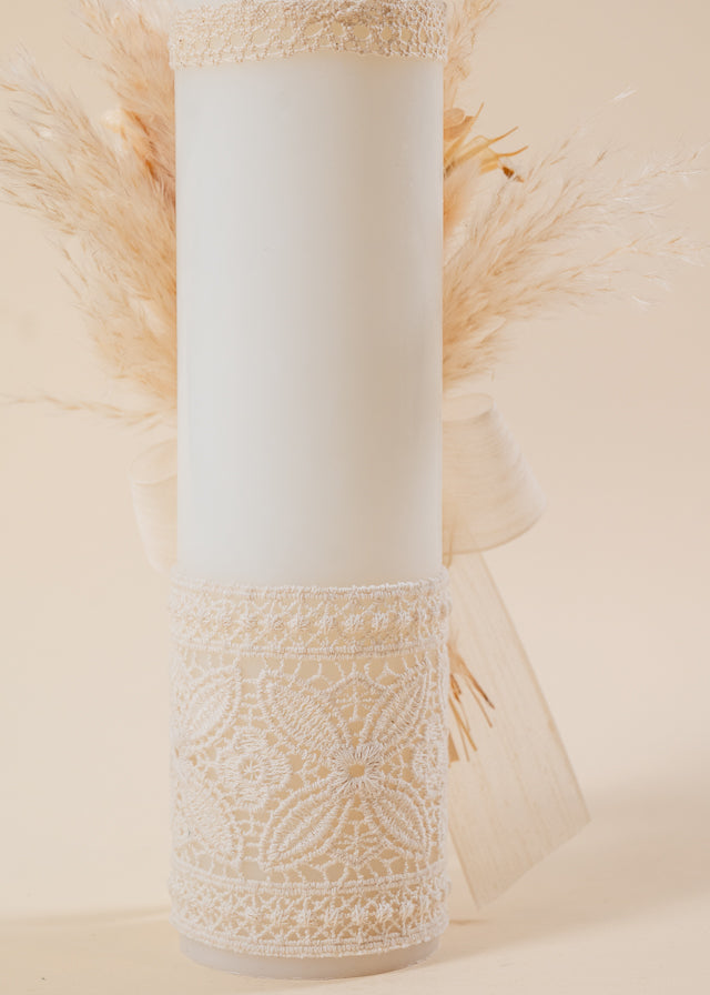 Otilia 3 Piece Baptism Set, Candle, Trunk and Personalized Chest AnneBebe