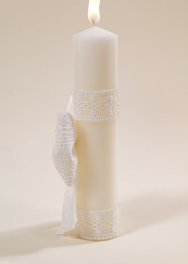 Lumanare Annelis Funda Crem Dantela AnneBebe