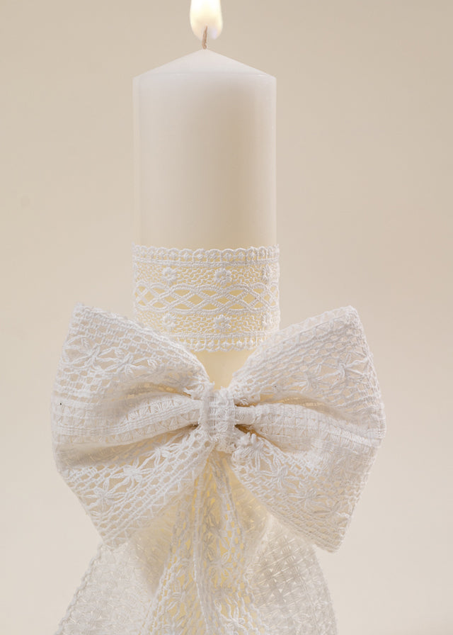 Lumanare Annelis Funda Crem Dantela AnneBebe