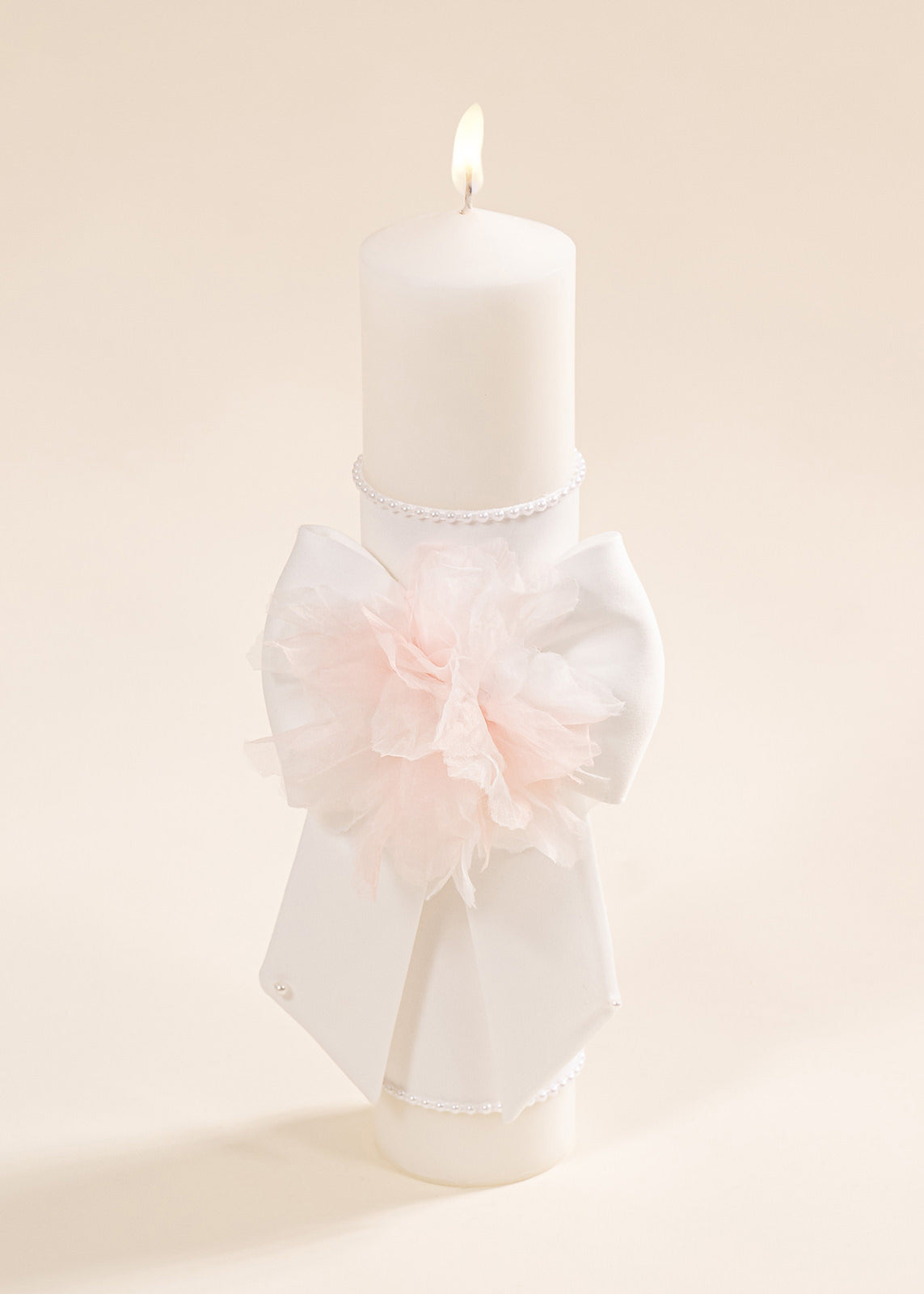 Set Botez Mia 3 Piese, Rochie, Trusou si Lumanare Personalizat Botez AnneBebe