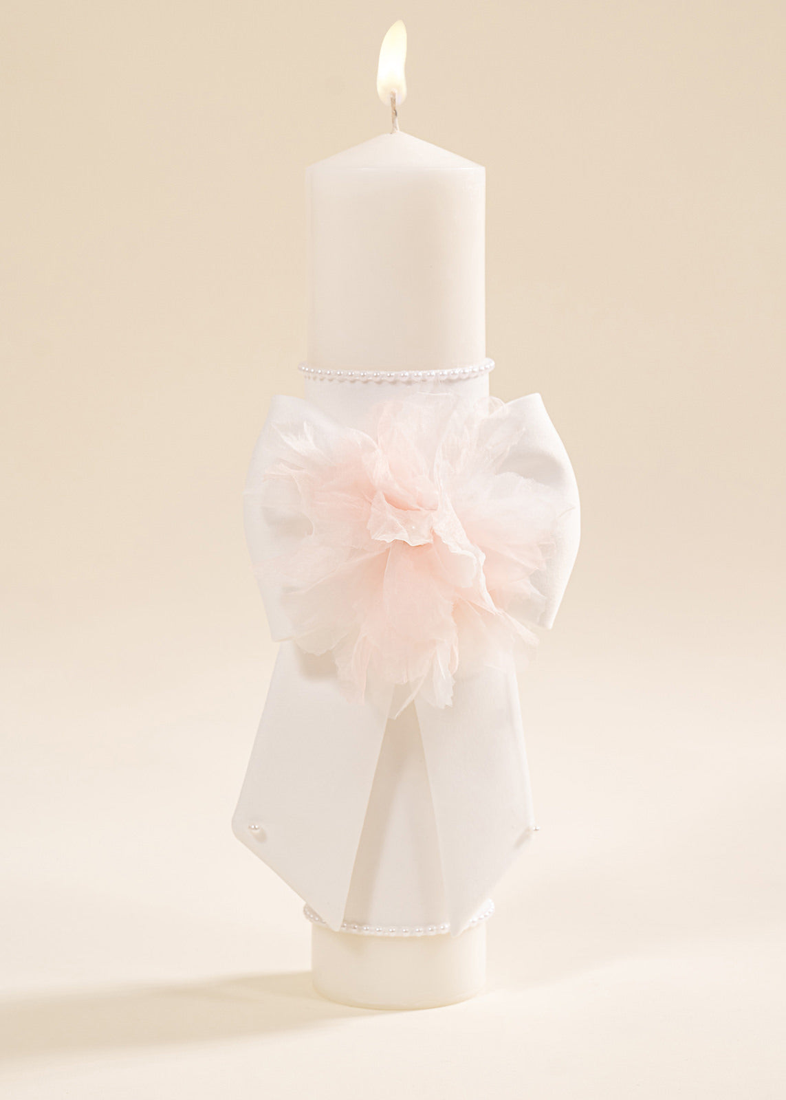 Set Botez Mia 3 Piese, Rochie, Trusou si Lumanare Personalizat Botez AnneBebe