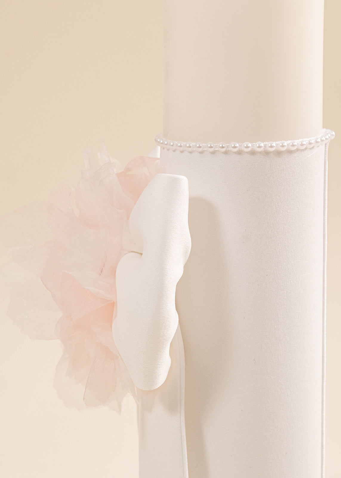 Set Botez Mia 3 Piese, Rochie, Trusou si Lumanare Personalizat Botez AnneBebe