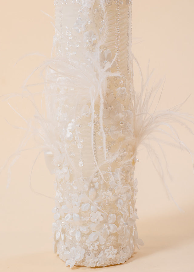 Amira 2 Piece Baptism Set Candle and Personalized Trunk AnneBebe