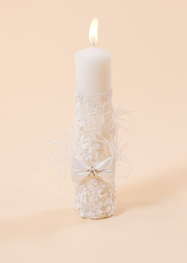 Amira 2 Piece Baptism Set Candle and Personalized Trunk AnneBebe