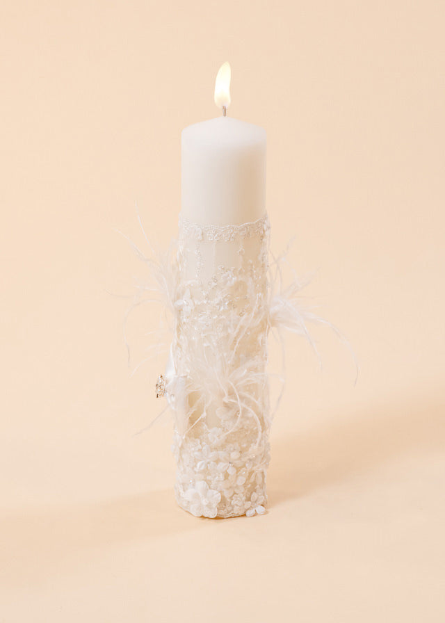 Amira 2 Piece Baptism Set Candle and Personalized Trunk AnneBebe