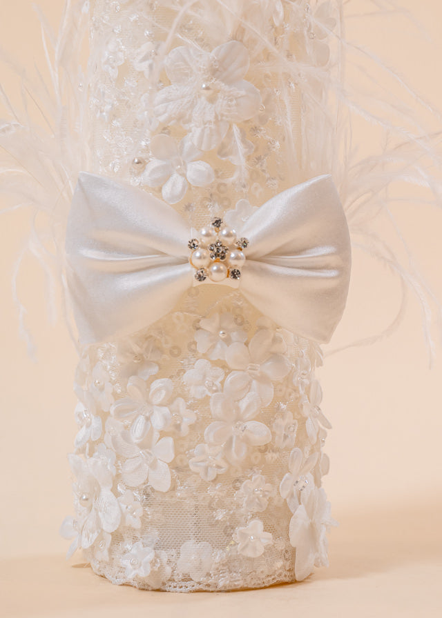 Amira 2 Piece Baptism Set Candle and Personalized Trunk AnneBebe