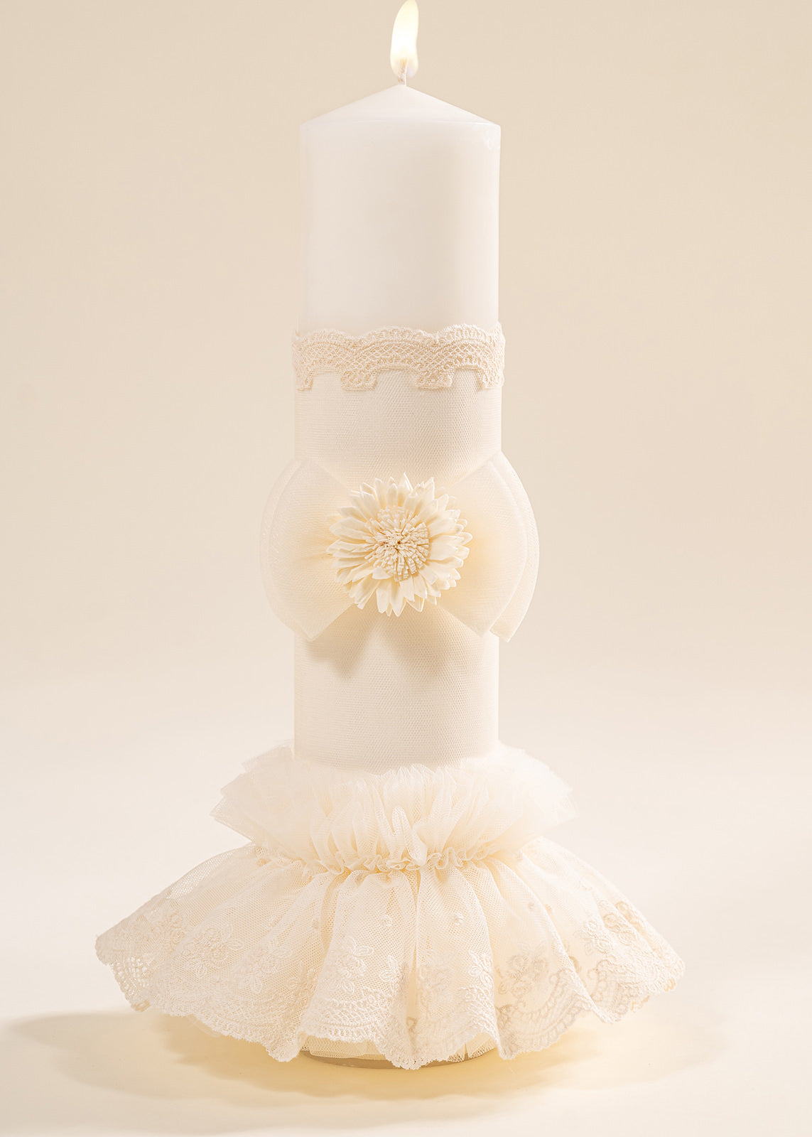 Set Botez Mira 4 Piese, Rochie, Trusou, Lumanare si Cufar Personalizat Botez AnneBebe