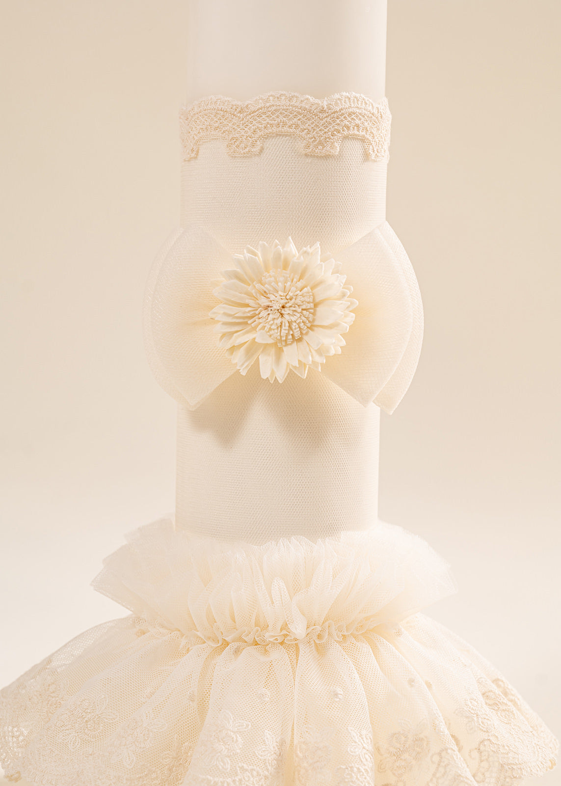 Set Botez Mira 4 Piese, Rochie, Trusou, Lumanare si Cufar Personalizat Botez AnneBebe