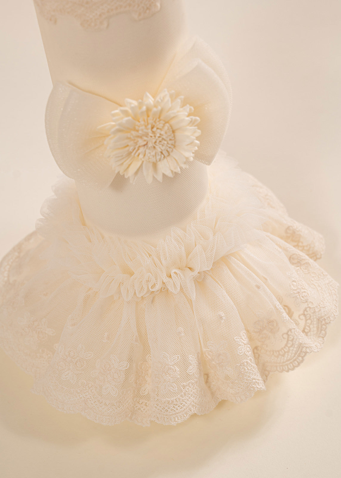 Set Botez Mira 3 Piese  Rochie Trusou si Lumanare Personalizat Botez AnneBebe