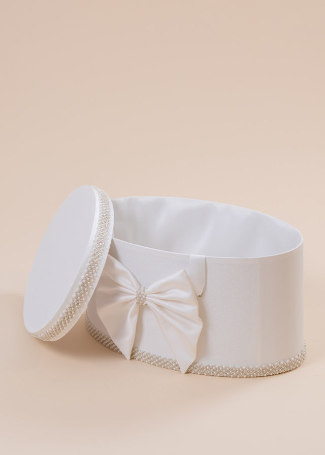 Christening Chest Lolita Baby Princess Oval Cream Pearls Rhombus Model