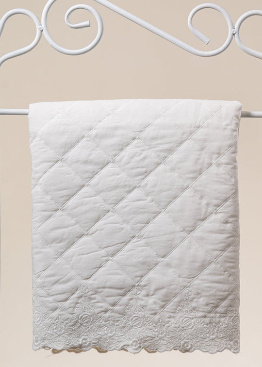 Pled Crem Matlasat Cu Broderie AnneBebe