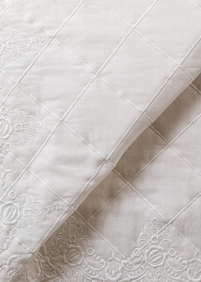 Pled Crem Matlasat Cu Broderie AnneBebe