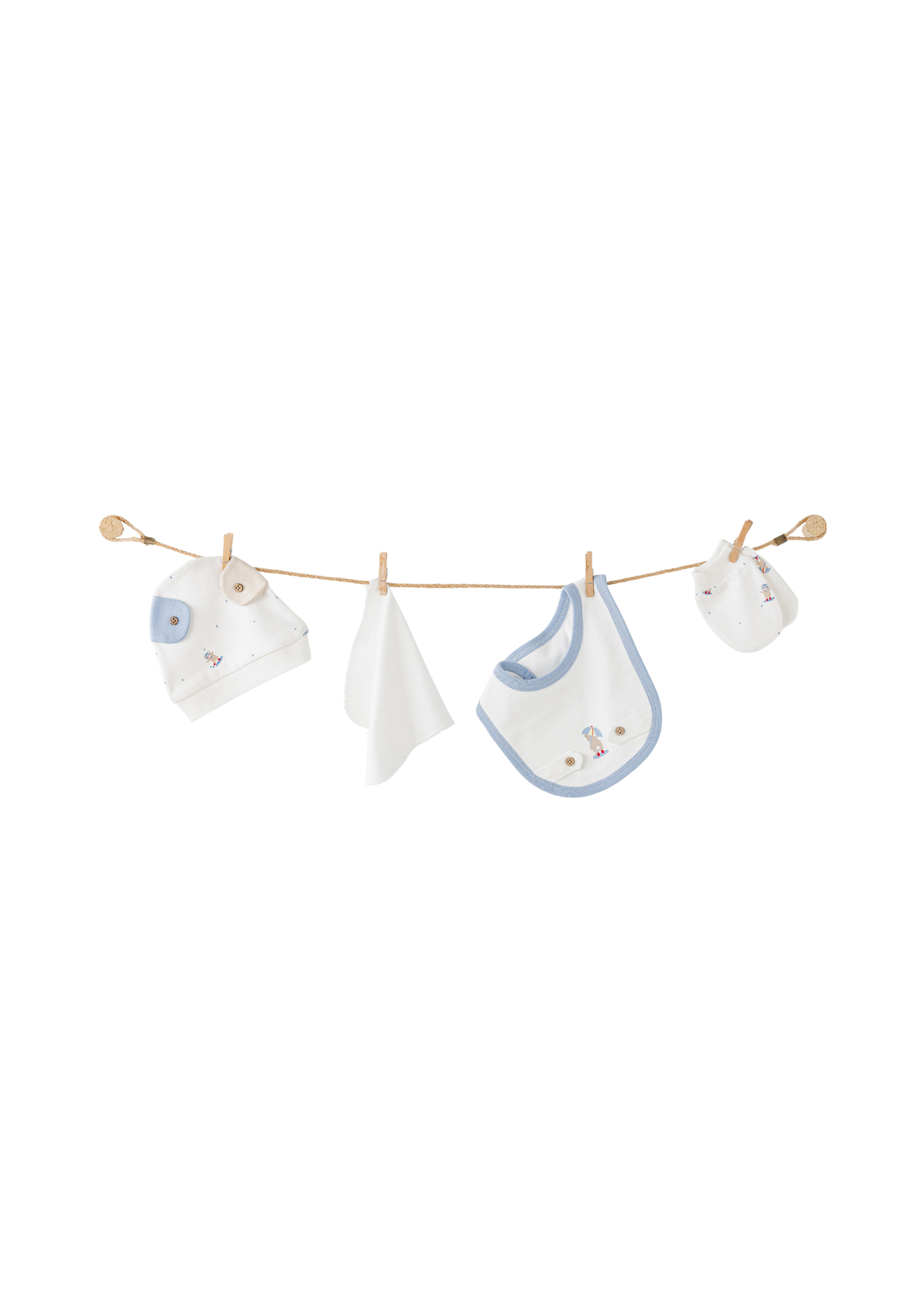 Set 10 Piese Maternitate Crem cu Ursi AC26071 Andywawa