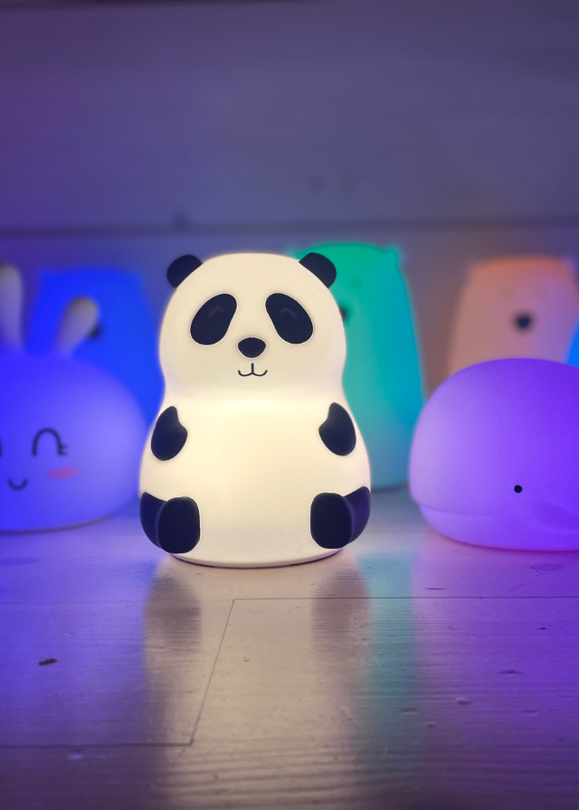 Lampa de Veghe Urs Panda din Silicon cu USB tip C 52-0059 Rabbit & Friends - Camera Bebelusului