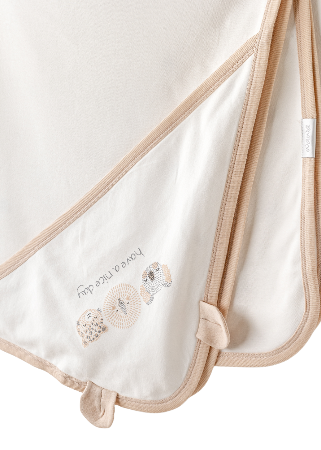 Set 10 Piese Maternitate Crem cu Bej cu Imprimeu Animale AC25851 Andywawa